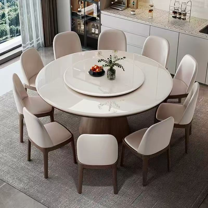 Classic marble dining table and chairs