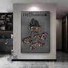 Robot toy violent bear decorative painting