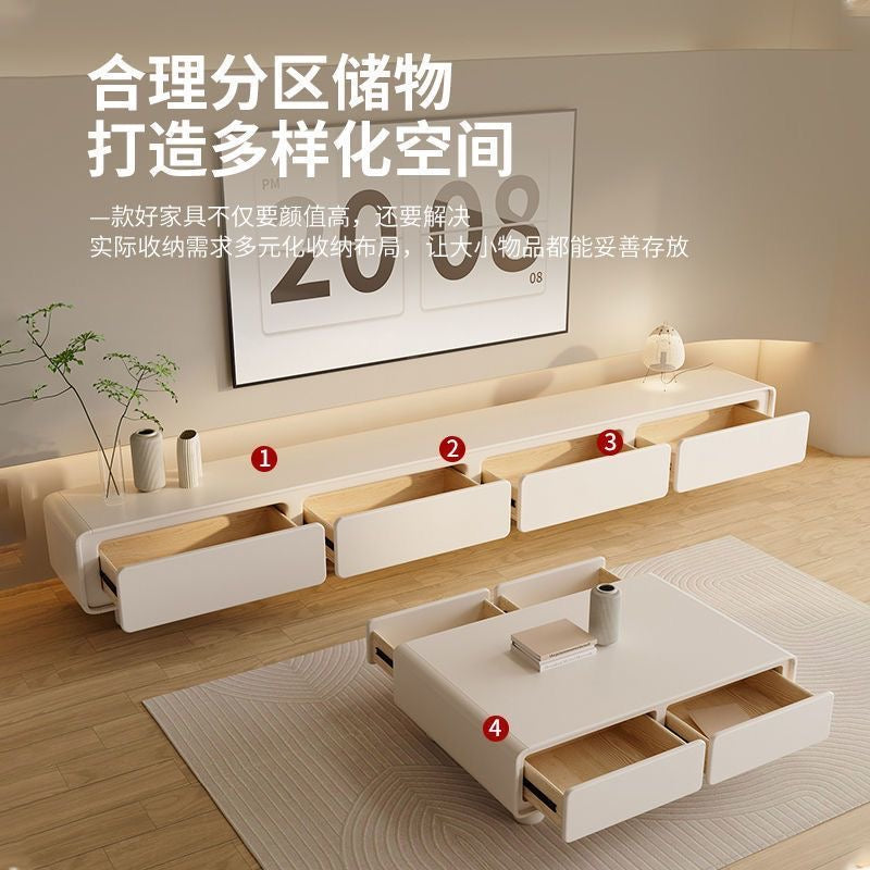 TV cabinet in milk tea color