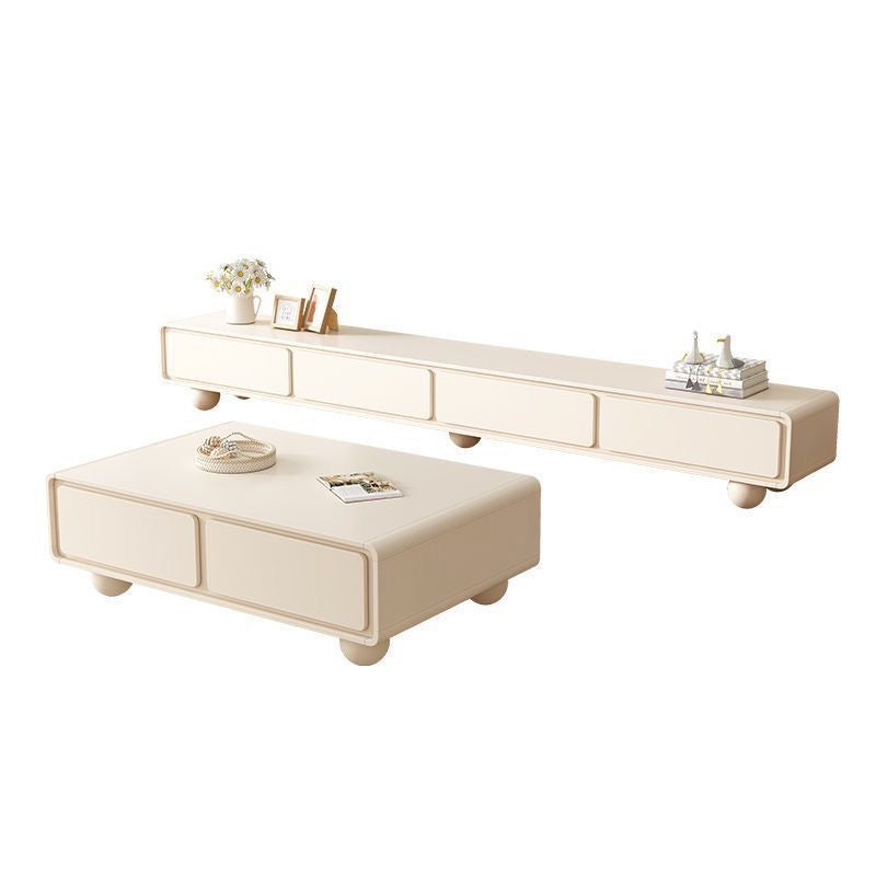 Cream-colored TV cabinet, modular version