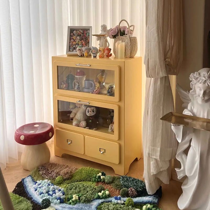 Wooden figure cabinet