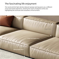 Monolith Leather Sofa #870