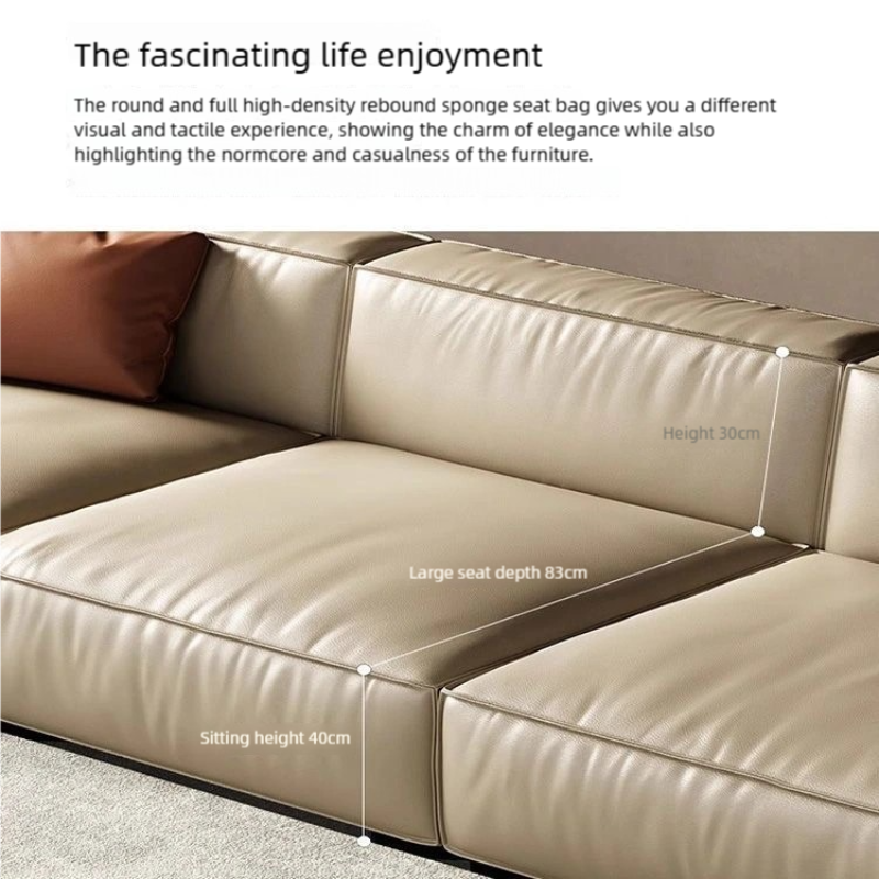 Monolith Leather Sofa #870