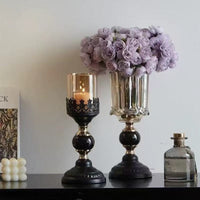 French vases and candle holders