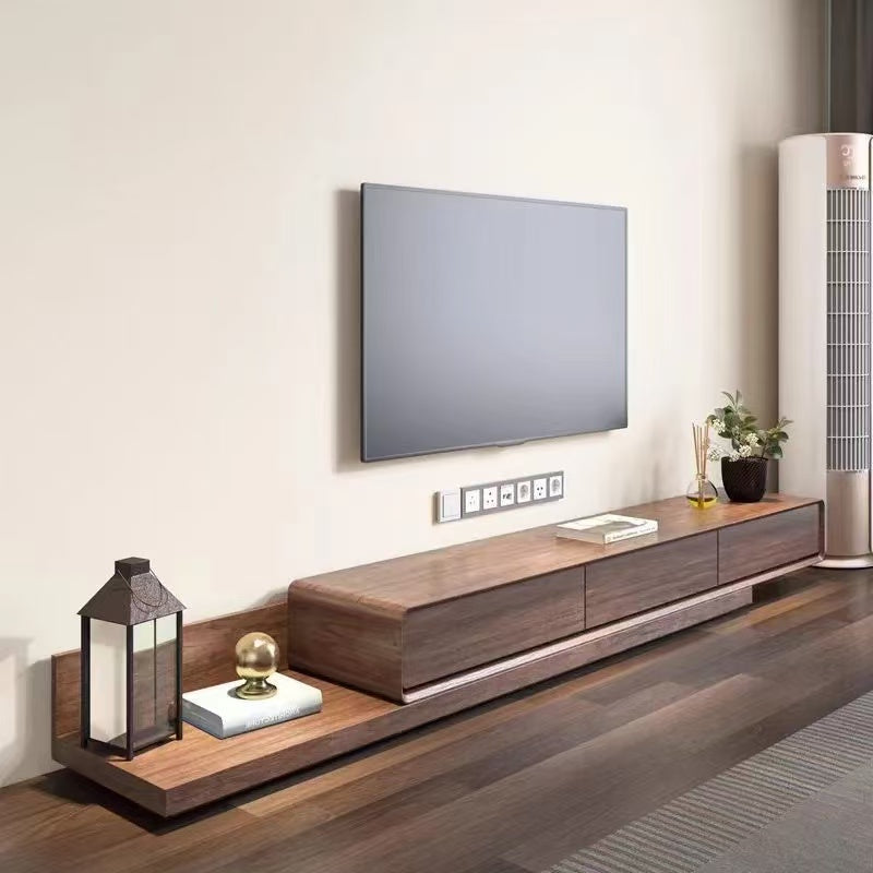 Solid Wood TV Cabinet Combination