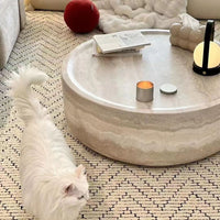 Milano Tea Table Cave Stone