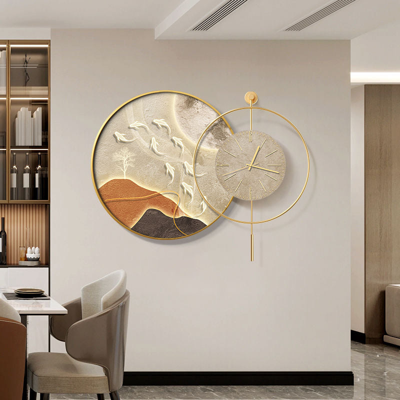 Clock decoration painting