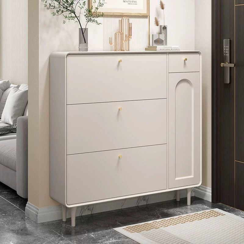 Cream Style Shoe Cabinet