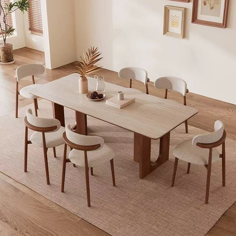 Margiela Slate Travertine Dining Table