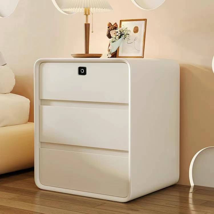 Cream Style Leather bedside table