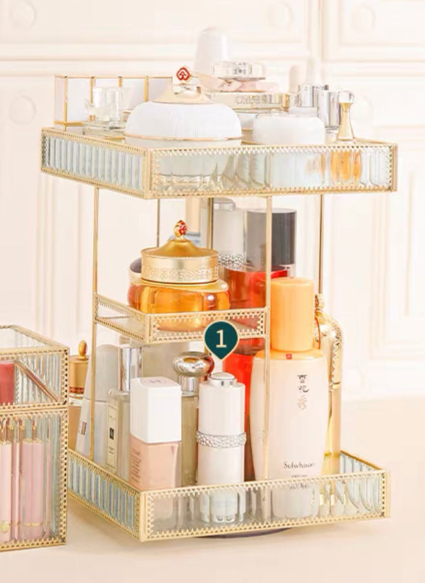 Luxe Gilded Vanity Organizer