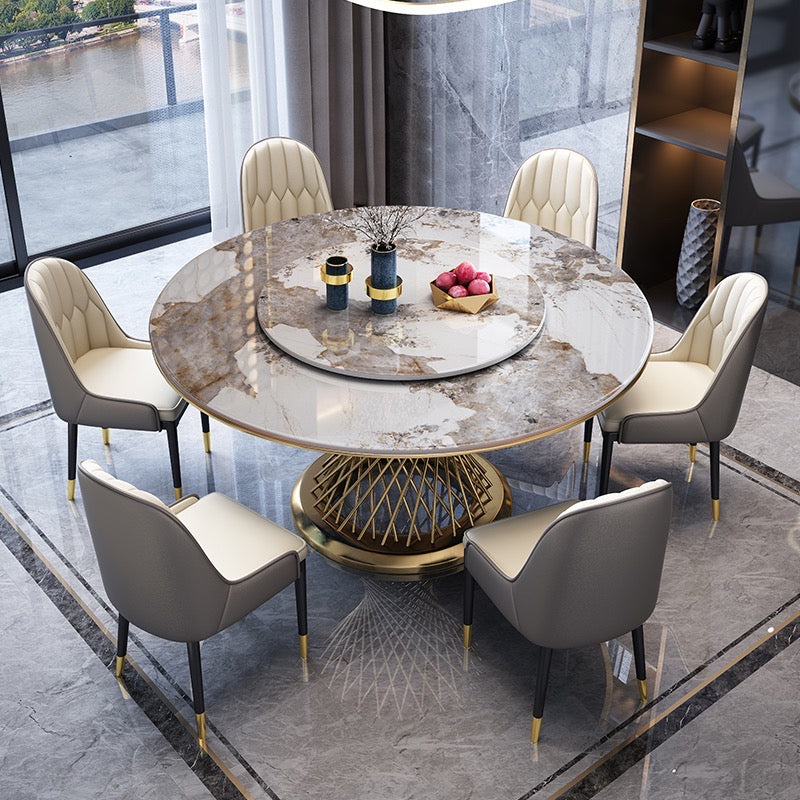 Marble Dining Table/Chair Set