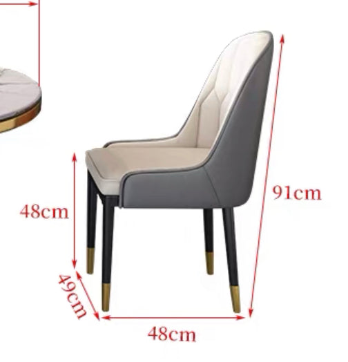 Marble Dining Table/Chair Set