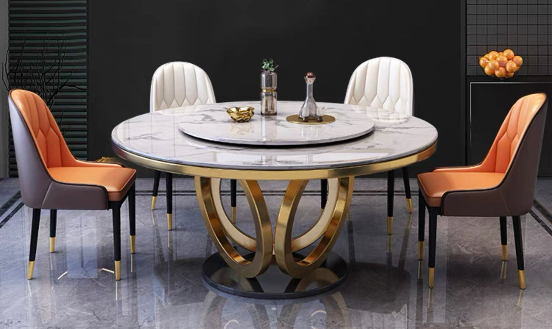 Marble Dining Table/Chair Set