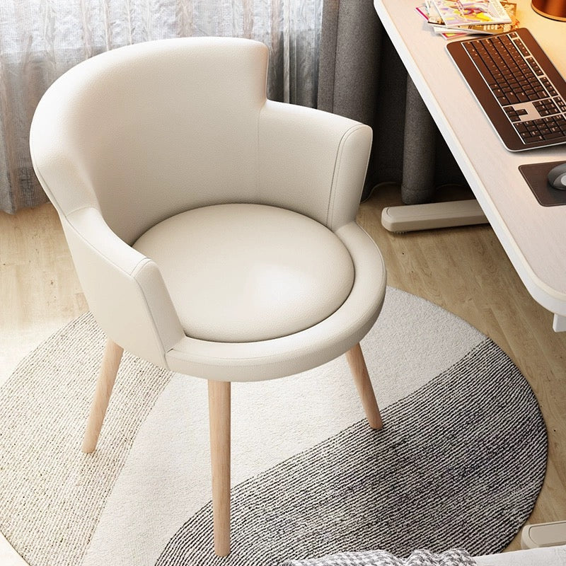 Cream Round Dining Chair