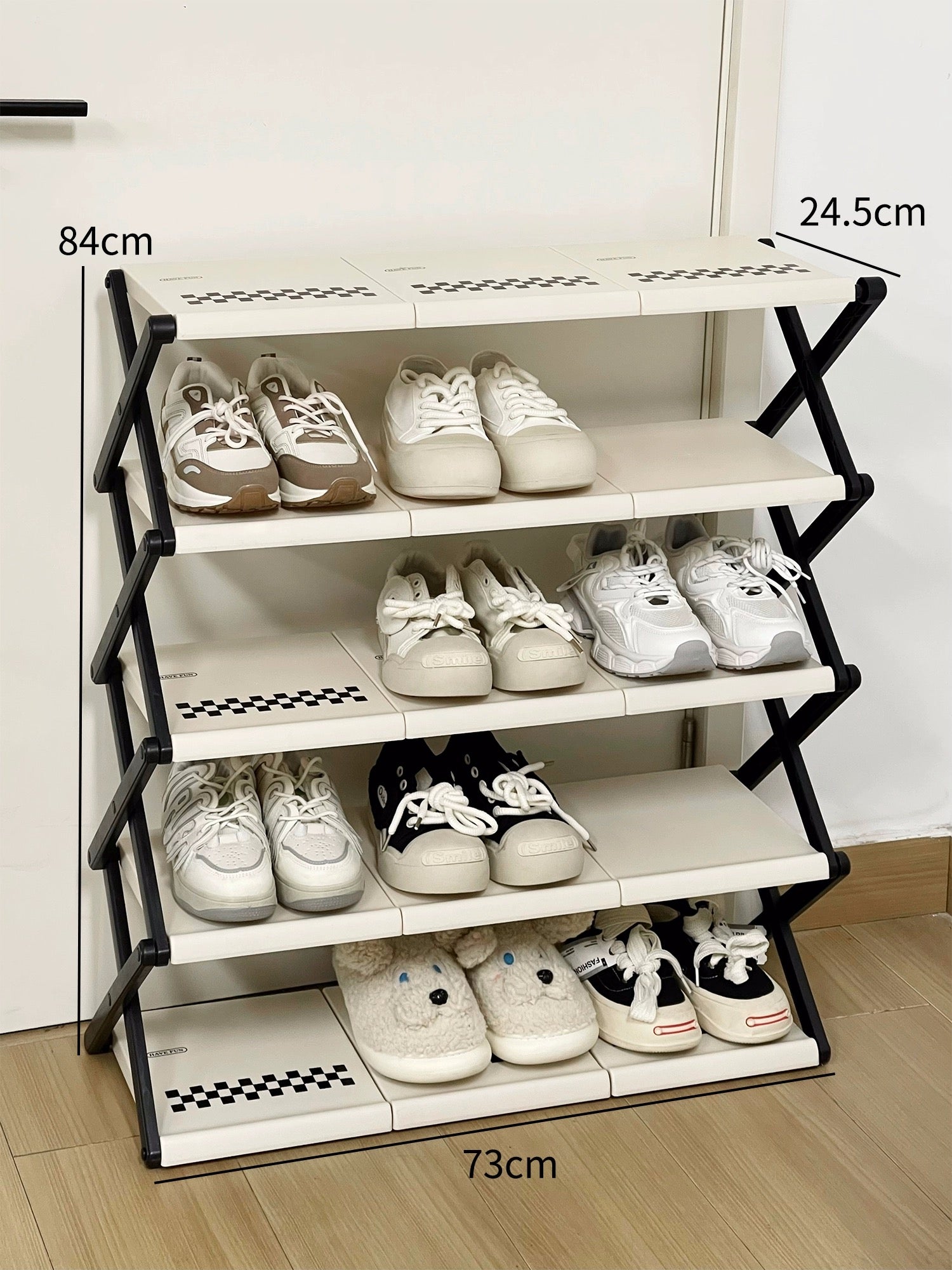 No Installation Folding Shoe Rack