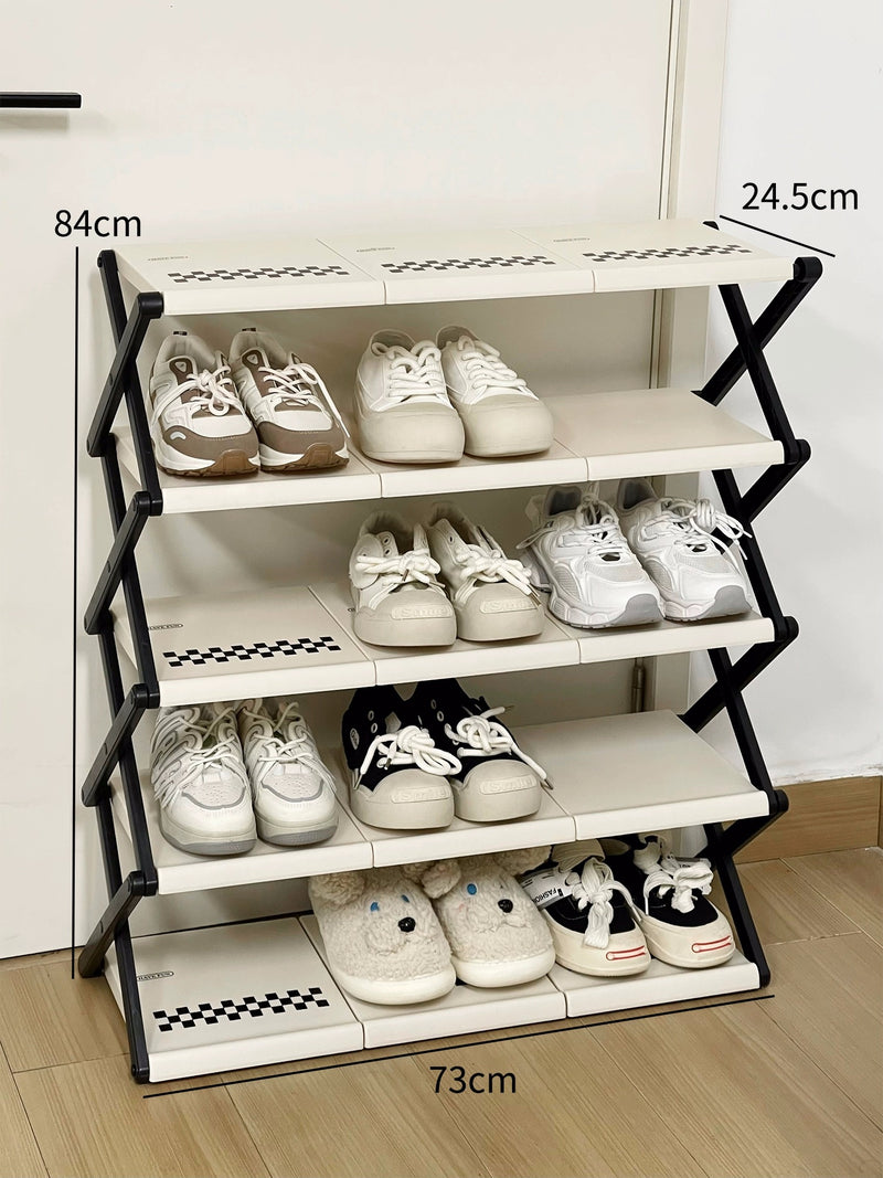 No Installation Folding Shoe Rack