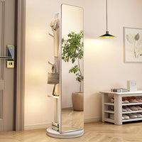 Wooden Rotatable Full Body Mirror