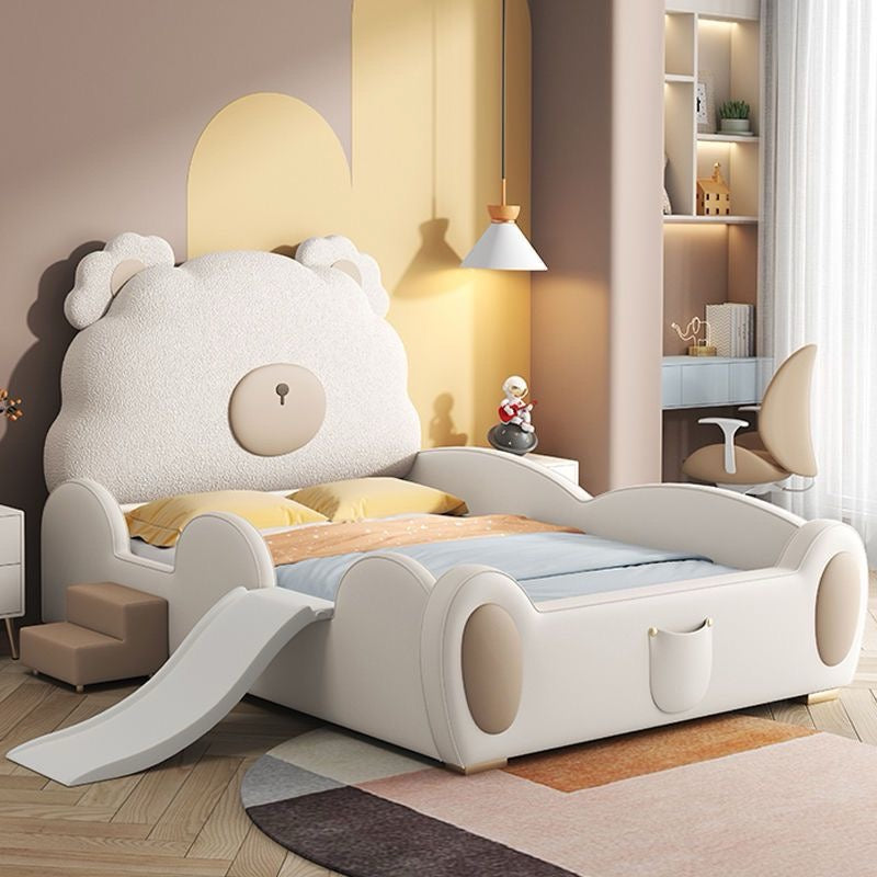 White Bear Children's Bed With Slide