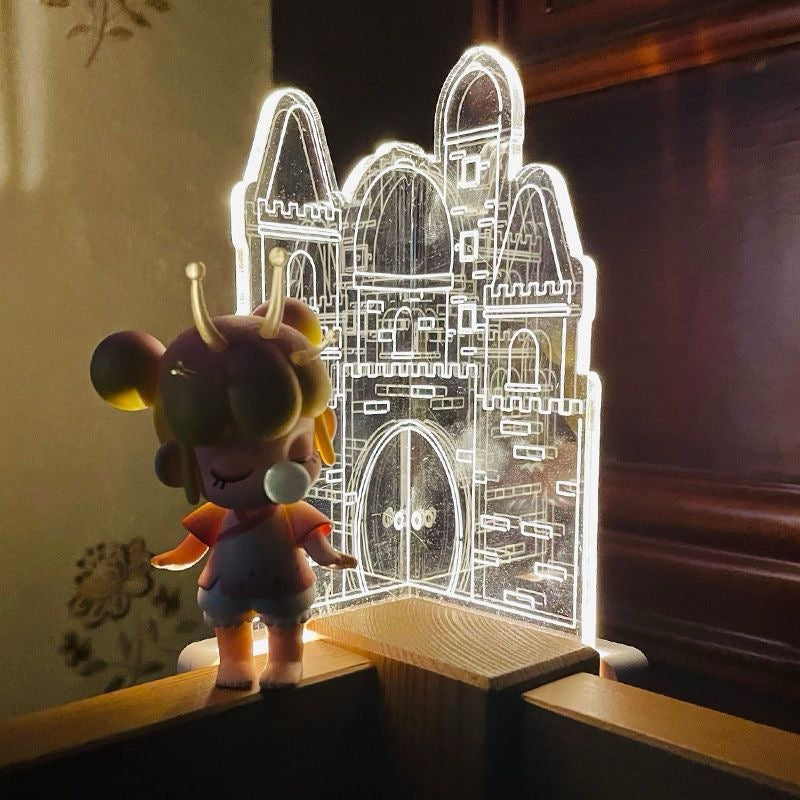 Acrylic Castle Corner Night Light