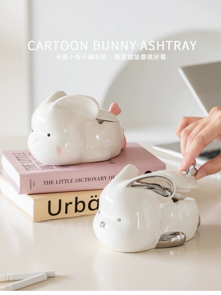 Bunny Charm Ceramic Ashtray