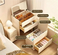 Luxe Compact Vanity Desk with Hidden Storage#882