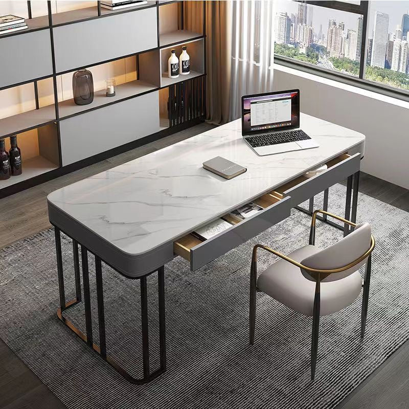 MarbleLuxe Executive Desk