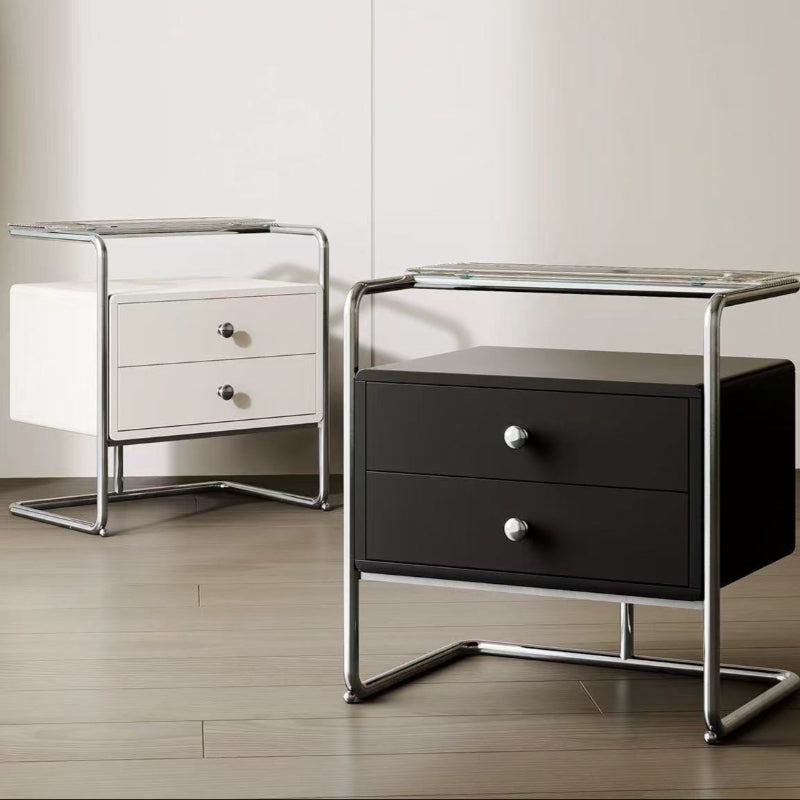 ForgeEdge Steel Nightstand