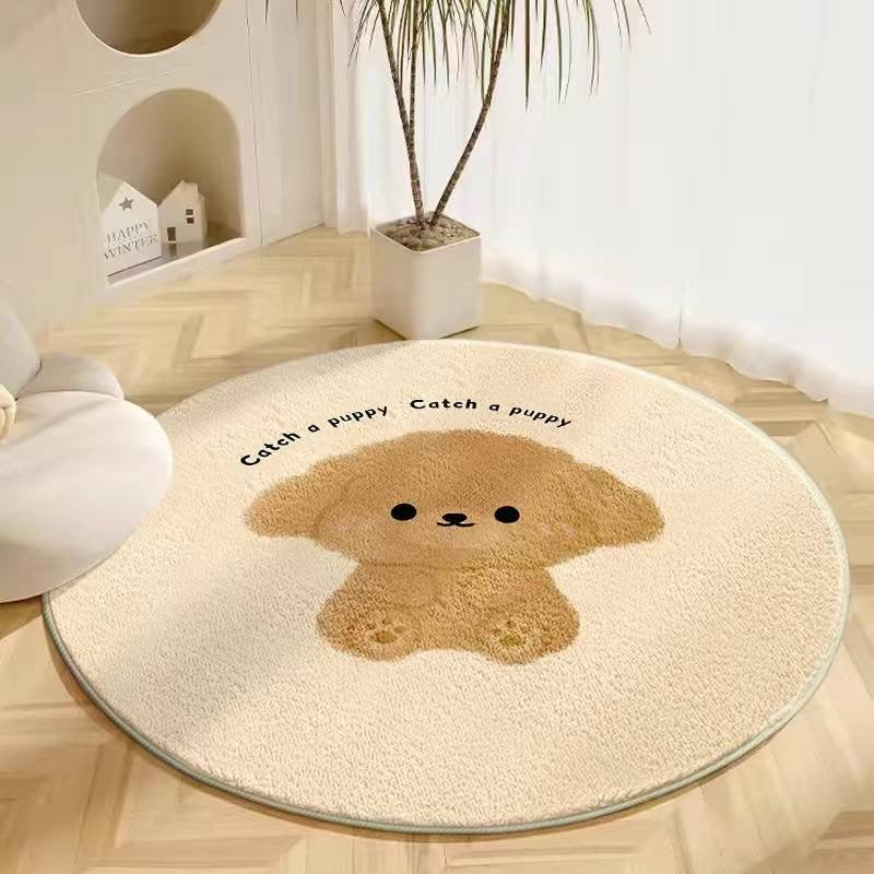 Round cashmere imitation mats