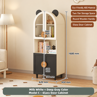 Nordic Bear-Ear Kids Storage Cabinet & Wardrobe