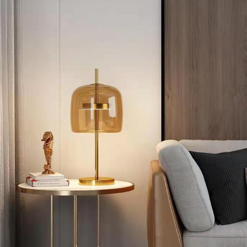 Aurora Glow Glass Table Lamp