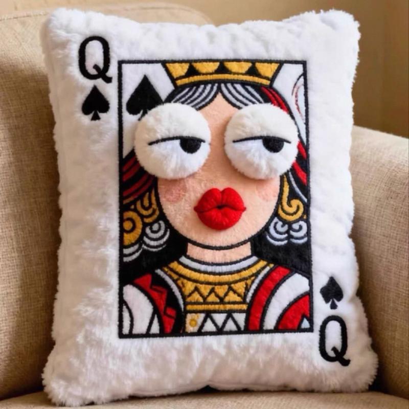Queen of Spades Plush Pillow