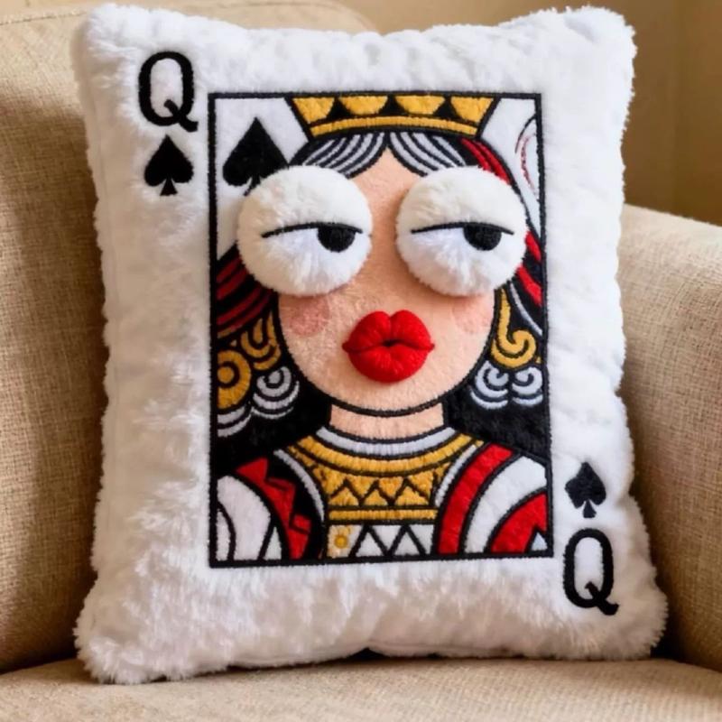 Queen of Spades Plush Pillow