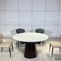 Aurelia Round Stone Dining Table#H2599