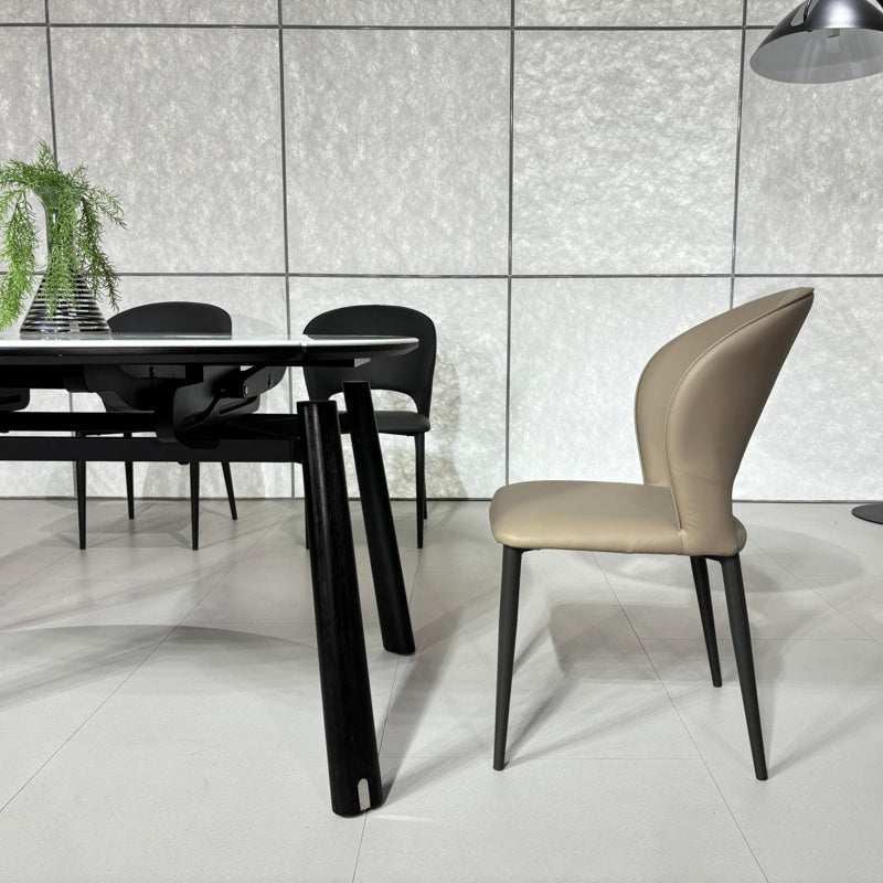 Noir Arc Round Dining Table#H2503