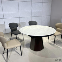 Aurelia Round Stone Dining Table#H2599